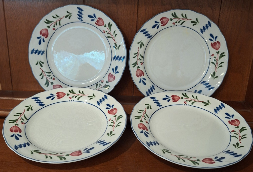 Vintage Nikko Provincial Designs Avondale Salad Plates 7 5/8" Set of 4